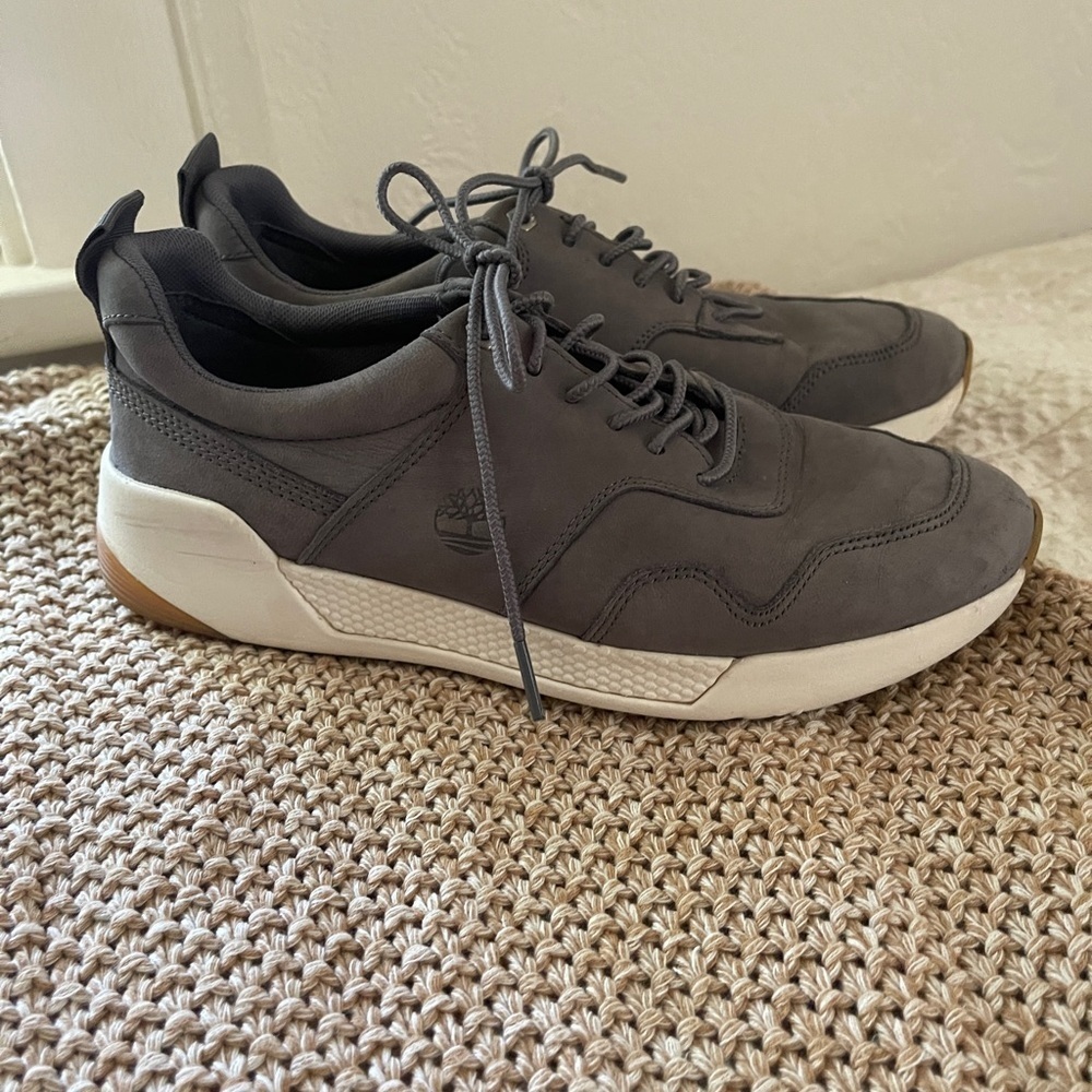 Womens Timberland Kiri Up Retro Sneakers Shoes Nubuck A1YMX A3219 Grey Size 7.5 - Picture 4 of 10